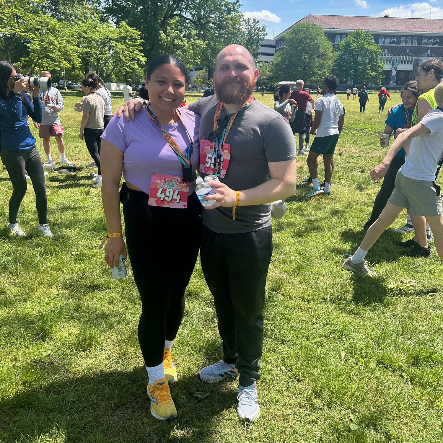 After our first 5k together!