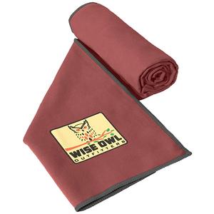 Wise Owl Outfitters Camping Towel - Ultra Soft Compact Quick Dry Microfiber Best Fitness Beach Hiking Yoga Travel Sports Backpacking & The Gym Fast Drying & Free Bonus Washcloth Hand Towel