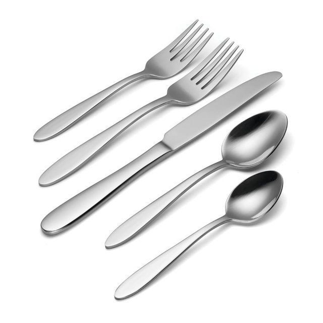 Oneida B336045A Mooncrest 45-Piece Flatware Set, Service for 8,Silver,45 Piece