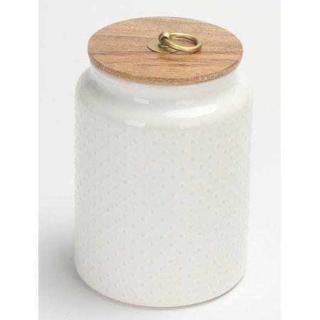 Better Homes & Gardens Ceramic Large Dot Hobnail Canister