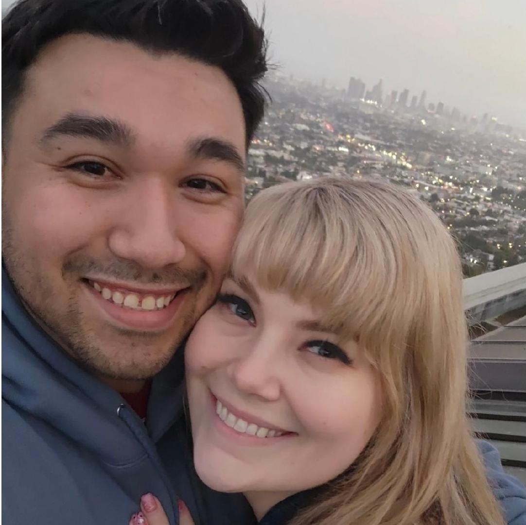 One of Michelle's favorite photos of us - it's been her phone wallpaper for months now