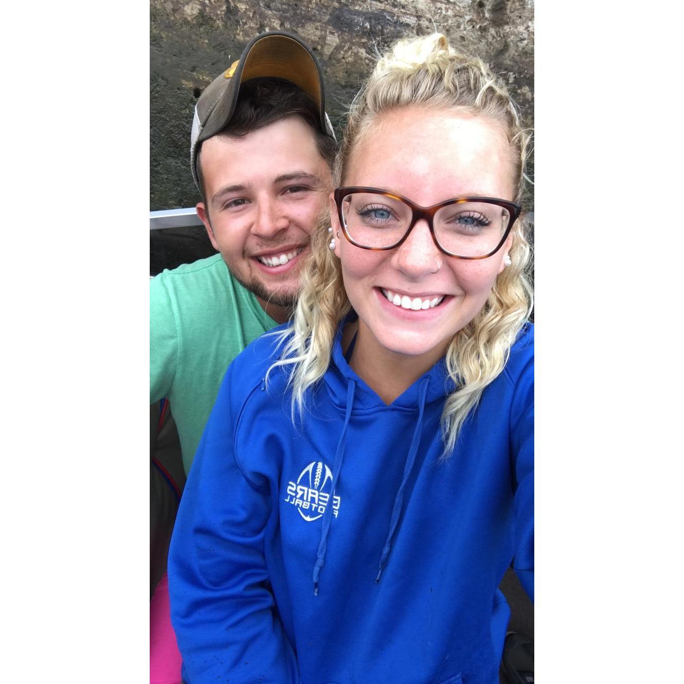 Just a few hours before he proposed!!