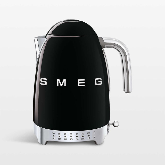 Smeg Black Variable Temperature Electric Kettle