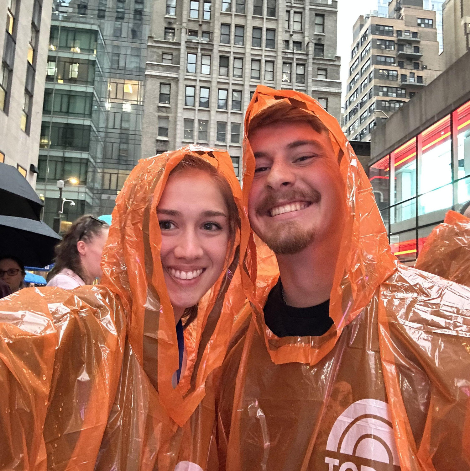 Rainy concert at the Today Show