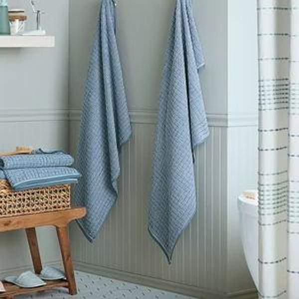 Town And Country Windowpane Textured 4-pc. Quick Dry Bath Towel Set - JCPenney