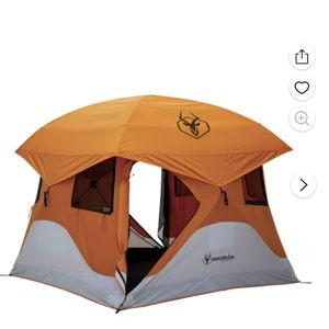 Gazelle T4 4-Person Pop Up Camping Tent with Removable Floor & Rain Fly