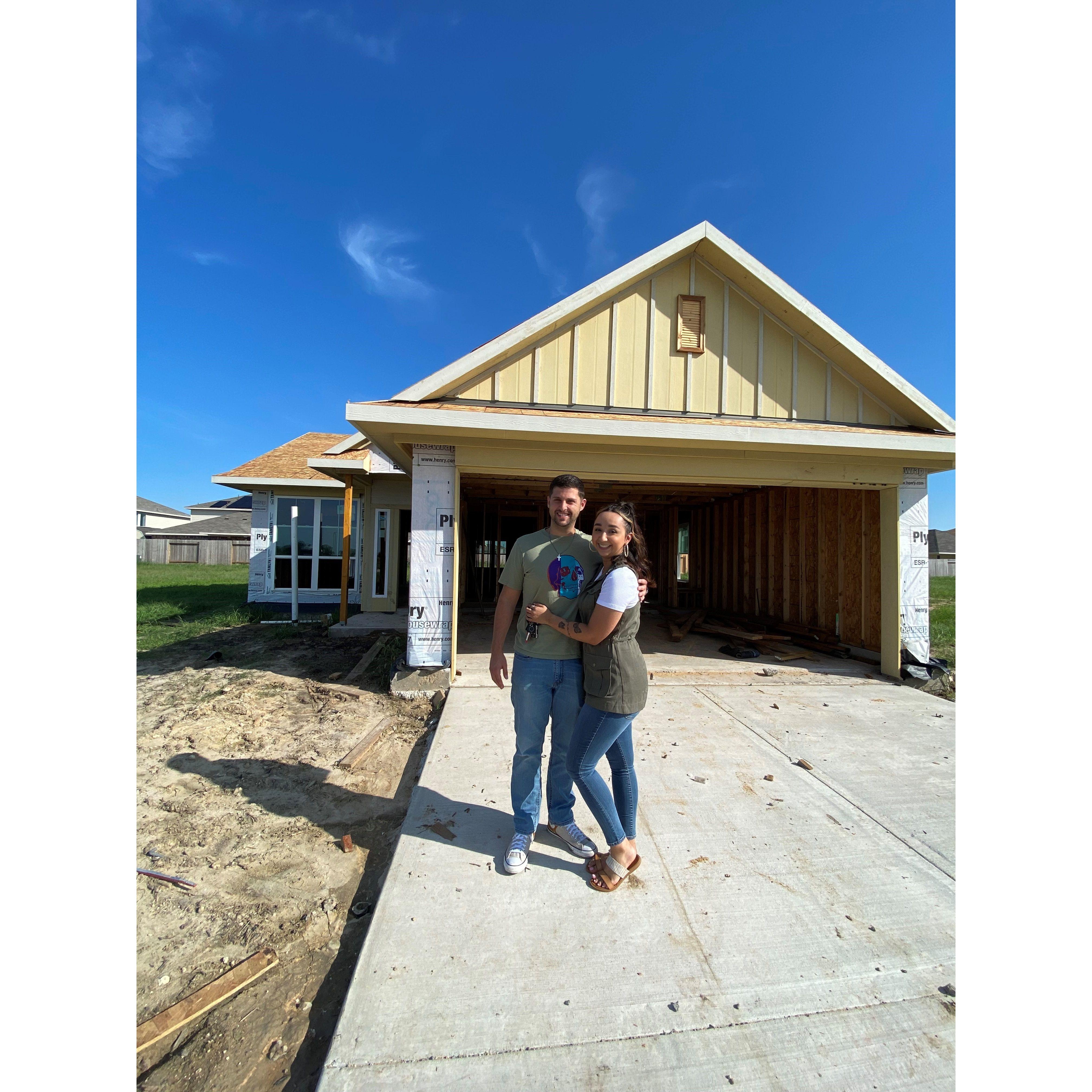 Half way mark of our house being built