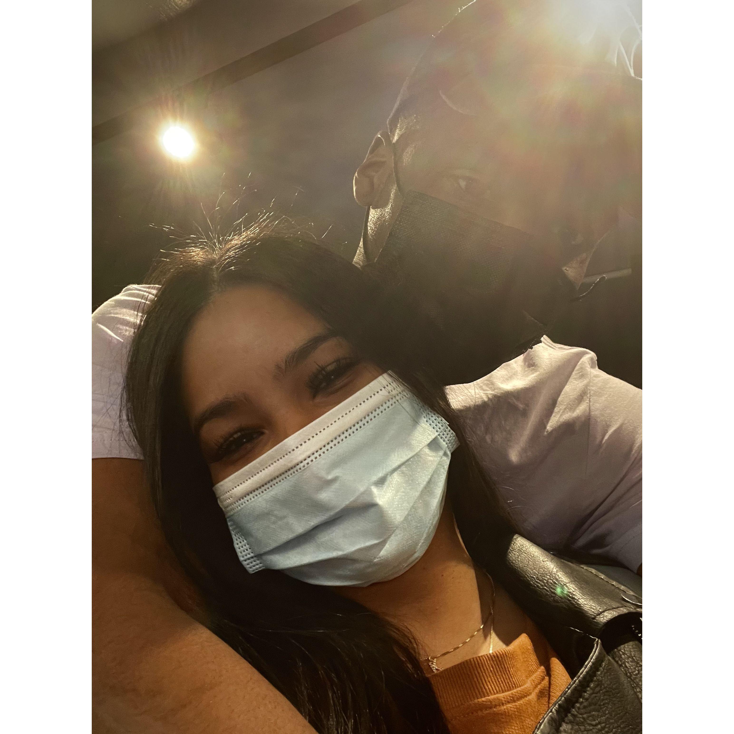 Masks were still a thing when we started dating haha!