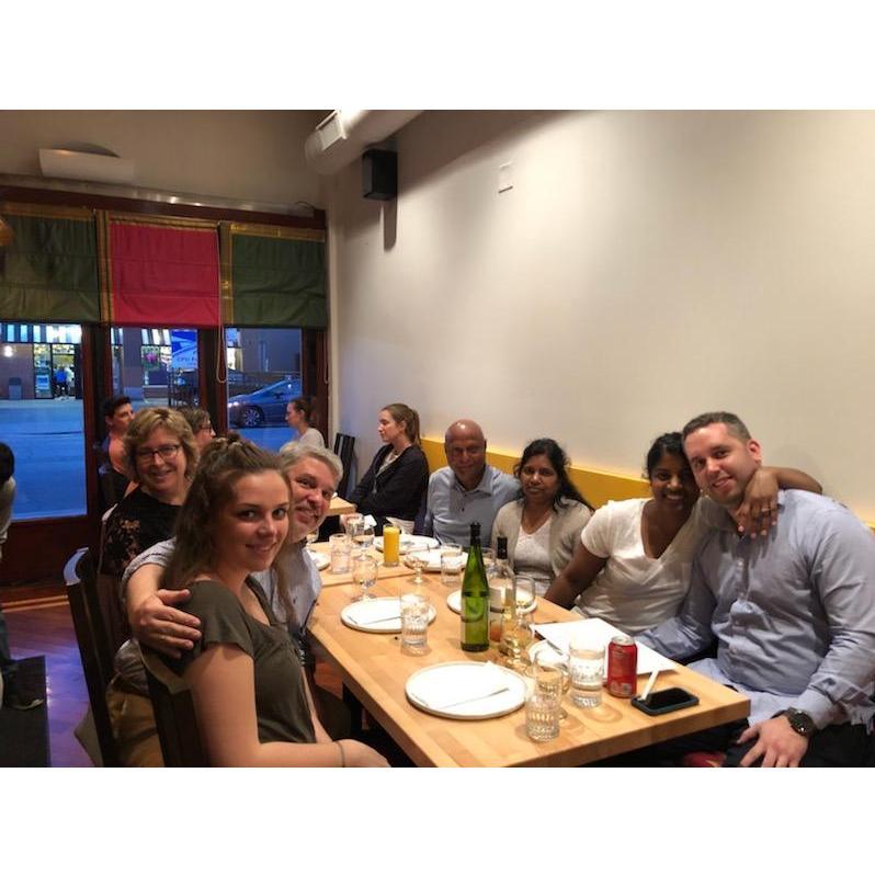 Engagement celebration with both the families