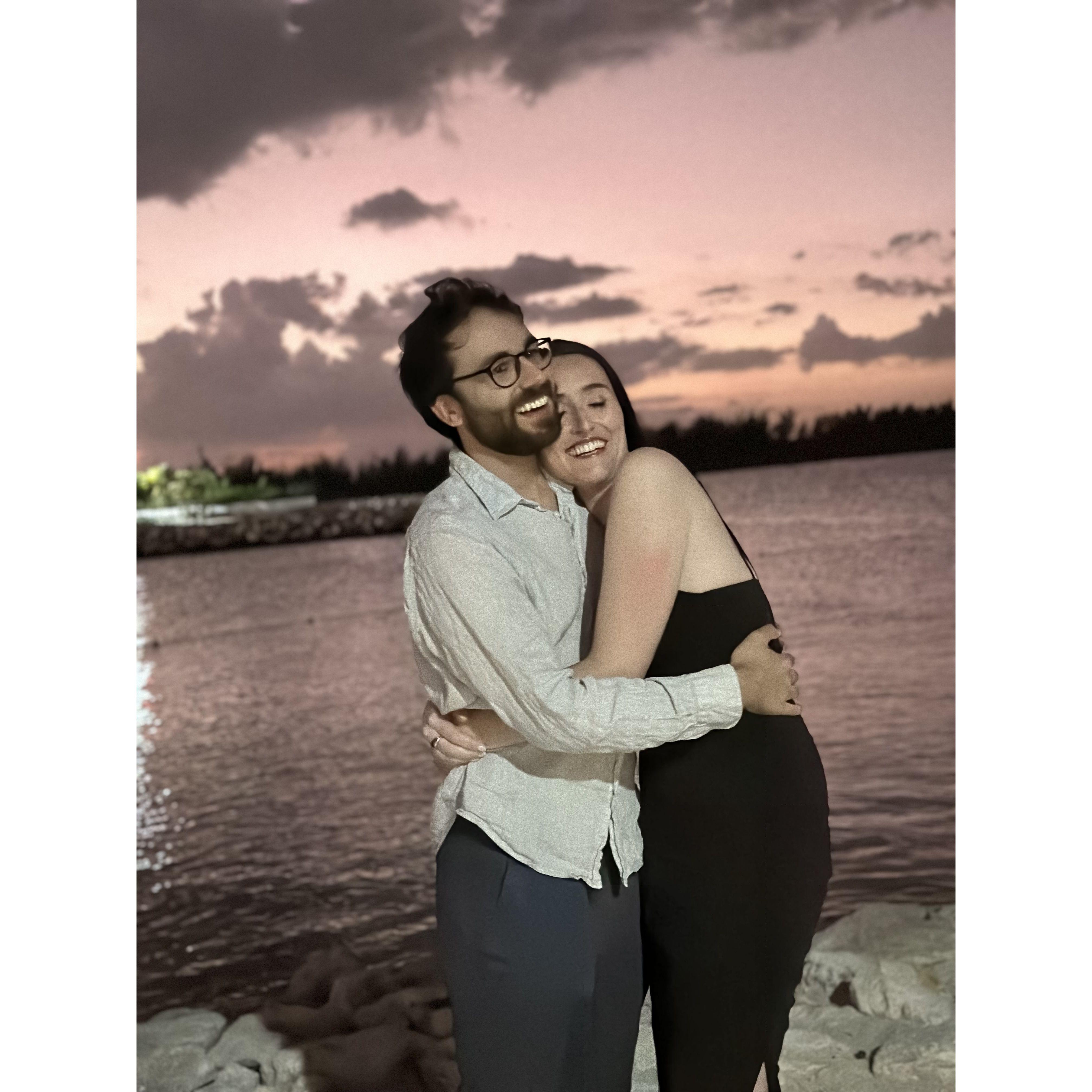 The night we got engaged!