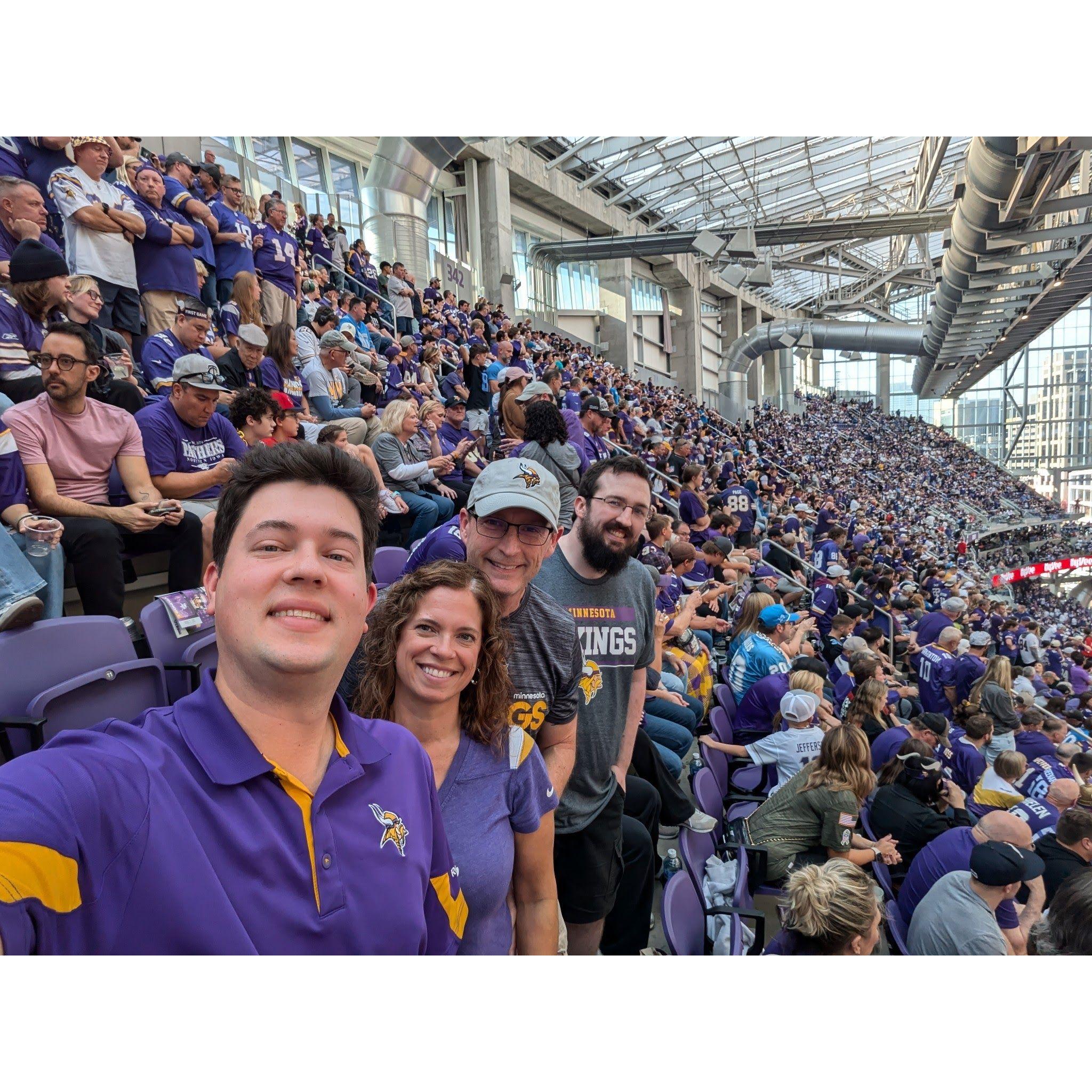 October 20, 2024. The day we planned this Viking outing with Zac and Mitchell, Jim called it "an investment in our future family."