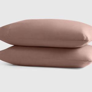 Organic Percale Pillowcase Set - Fig, King