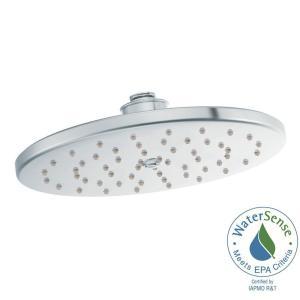 Waterhill 1-Spray 10 in. Eco-Performance Rainshower Showerhead Featuring Immersion in Chrome