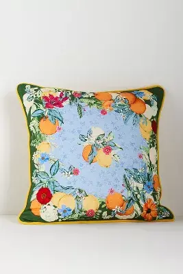 Adelyn Linen Printed Floral Indoor/Outdoor Pillow