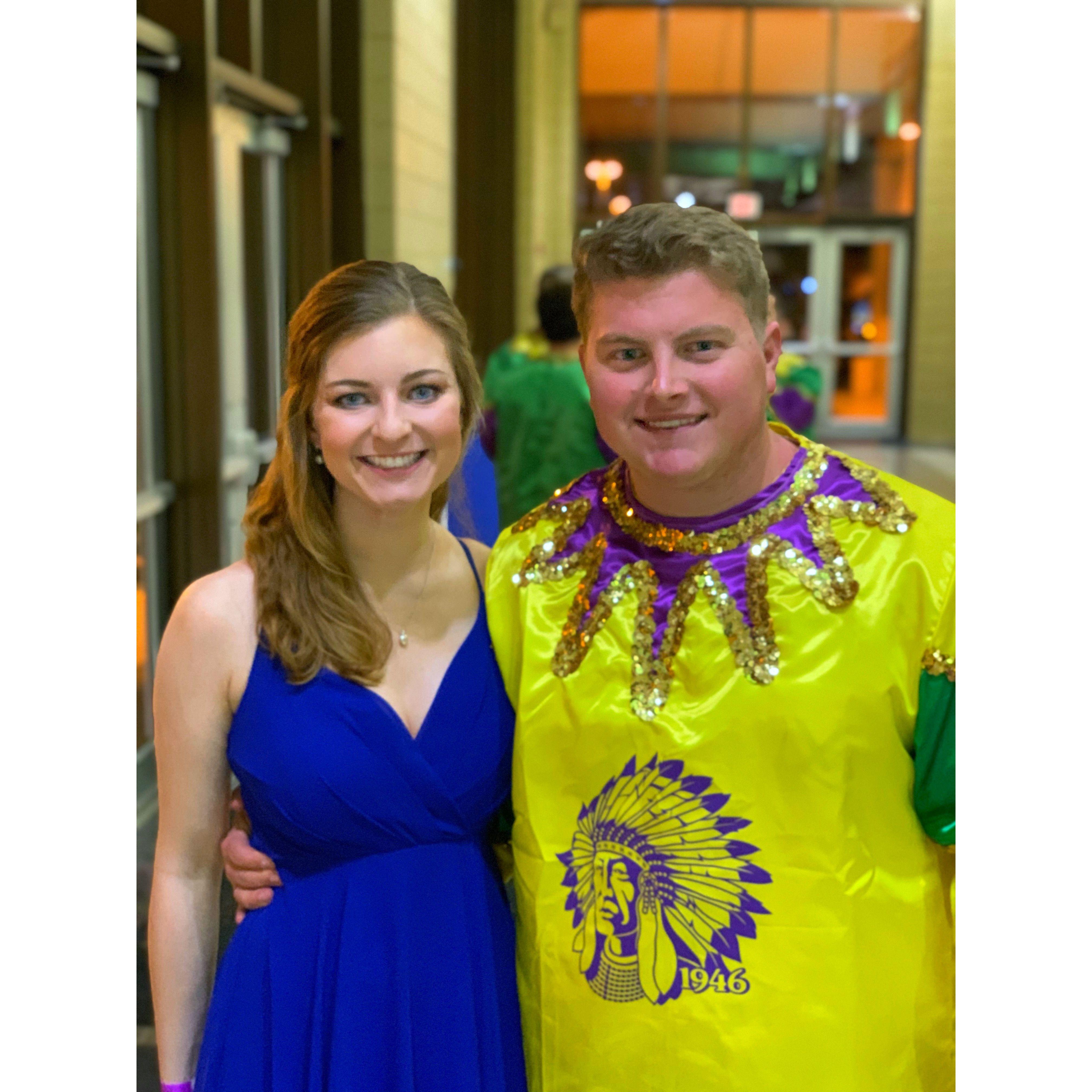 Caroline's first Houma Mardi Gras!