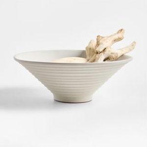 Otsu Ceramic Textured Centerpiece Bowl