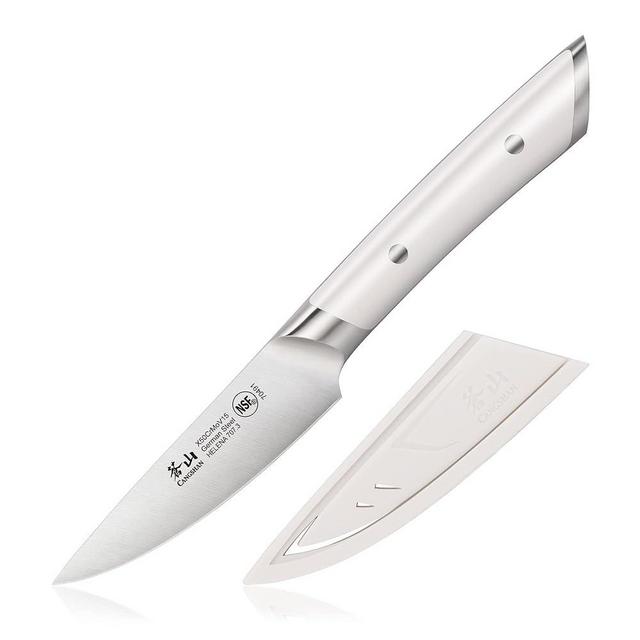 Cangshan HELENA Series German Steel Forged 3.5" Paring Knife with Sheath (White)