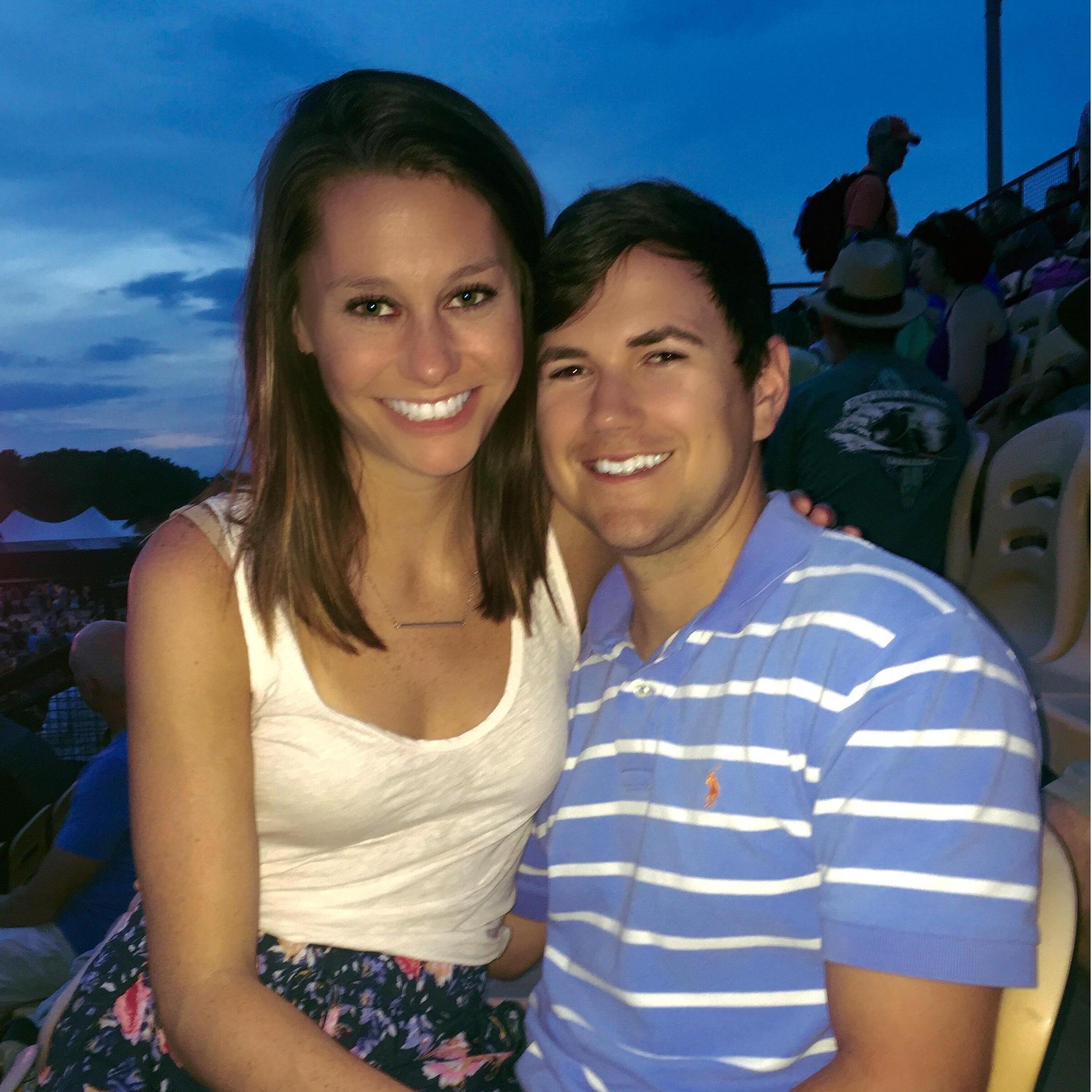 Our first concert together (Shaky Boots Country Music Festival) in 2015