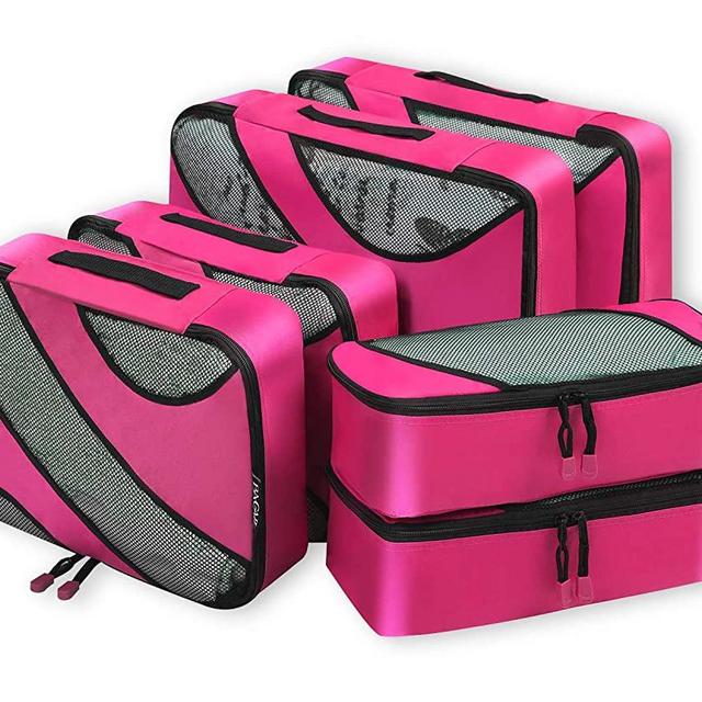 Bagail 6 Set Packing Cubes,3 Various Sizes Travel Luggage Packing Organizers