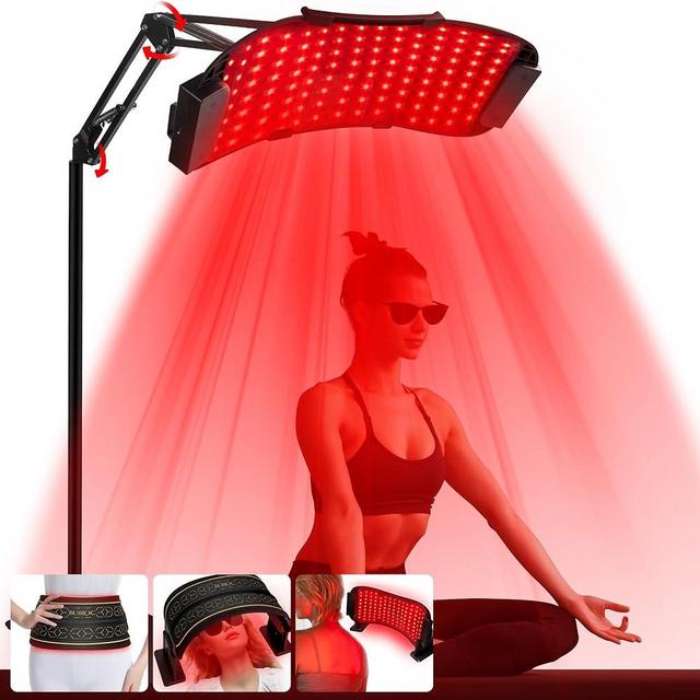 Multifunctional Infrared Red Light Therapy for Body and Face, Near Infrared 850 Red Light Therapy, Cordless, Waist, Legs and Other Parts, Three Levels Adjustable, 10-30 Minutes, with Adjustable Stand