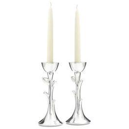 Nambe Tree of Life Shabbat Candlesticks