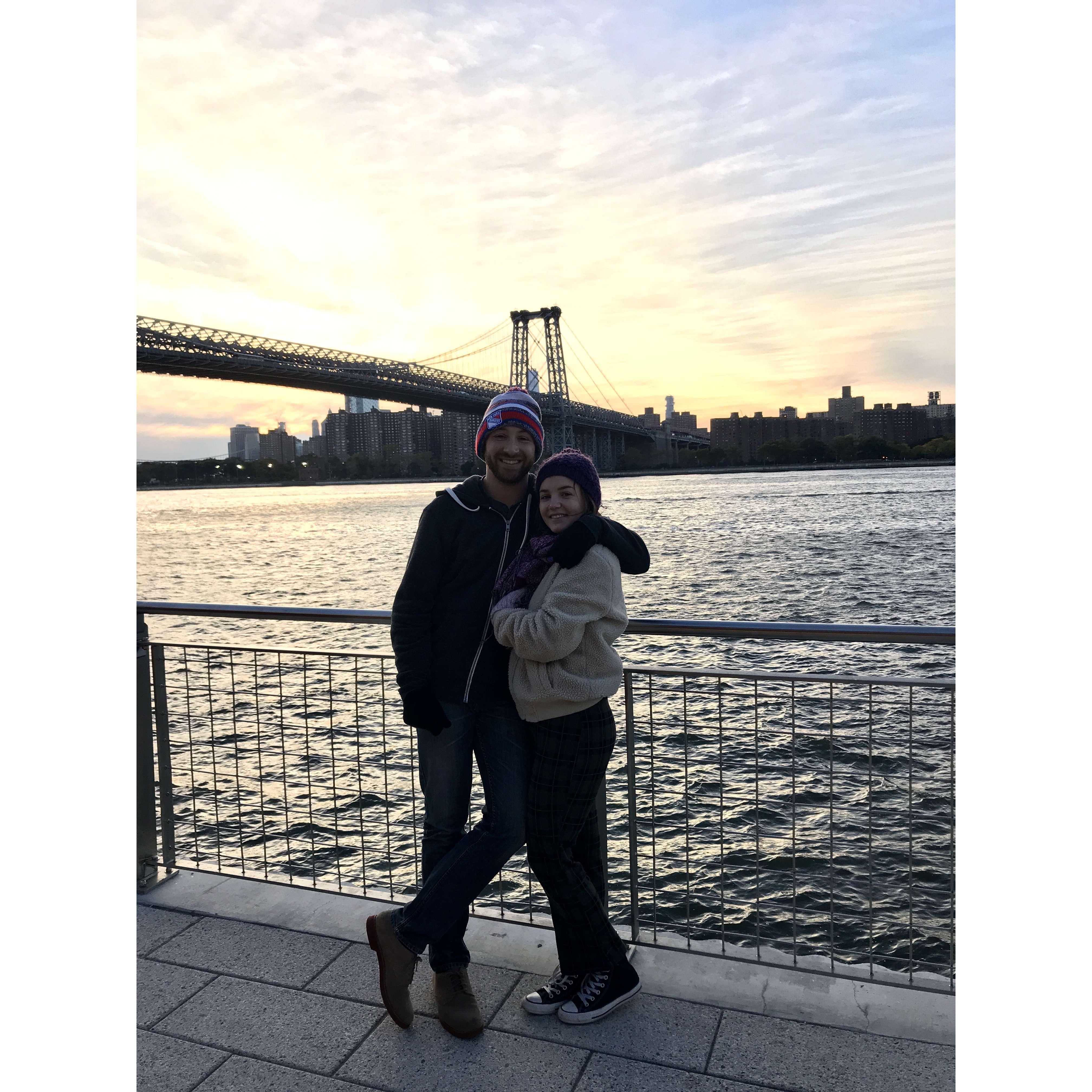 Our first day visiting Williamsburg together