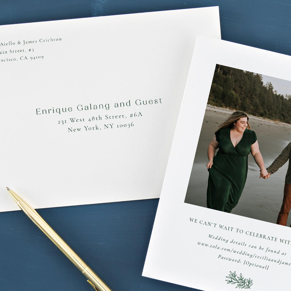 Vinehall Portrait | Forest | Zola Save The Dates