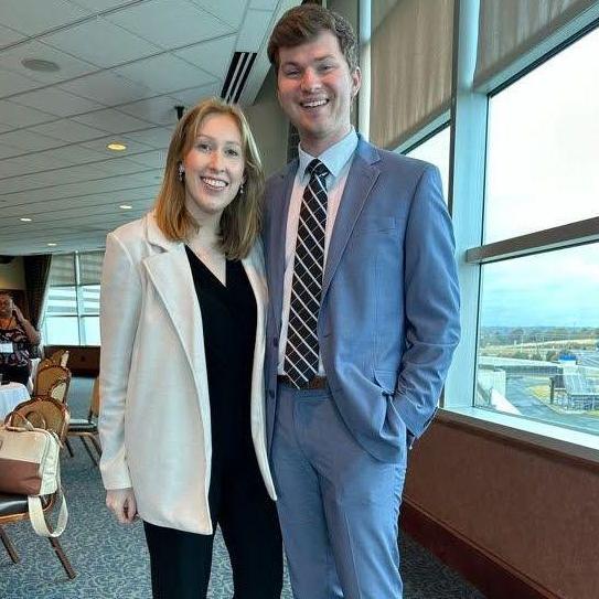 Sarah is always so supportive of Brighton in his demanding news job. Occasionally, it comes with some perks -- like this awards luncheon at Charlotte Motor Speedway in 2023!