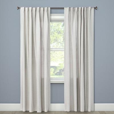 Light Filtering Curtain Panel Honeycomb Gray 84" - Threshold™