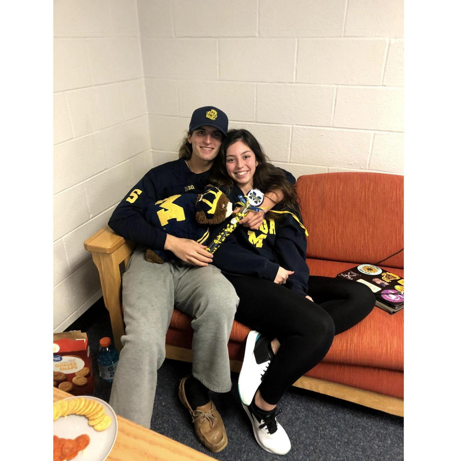 Our first Michigan game we watched together.