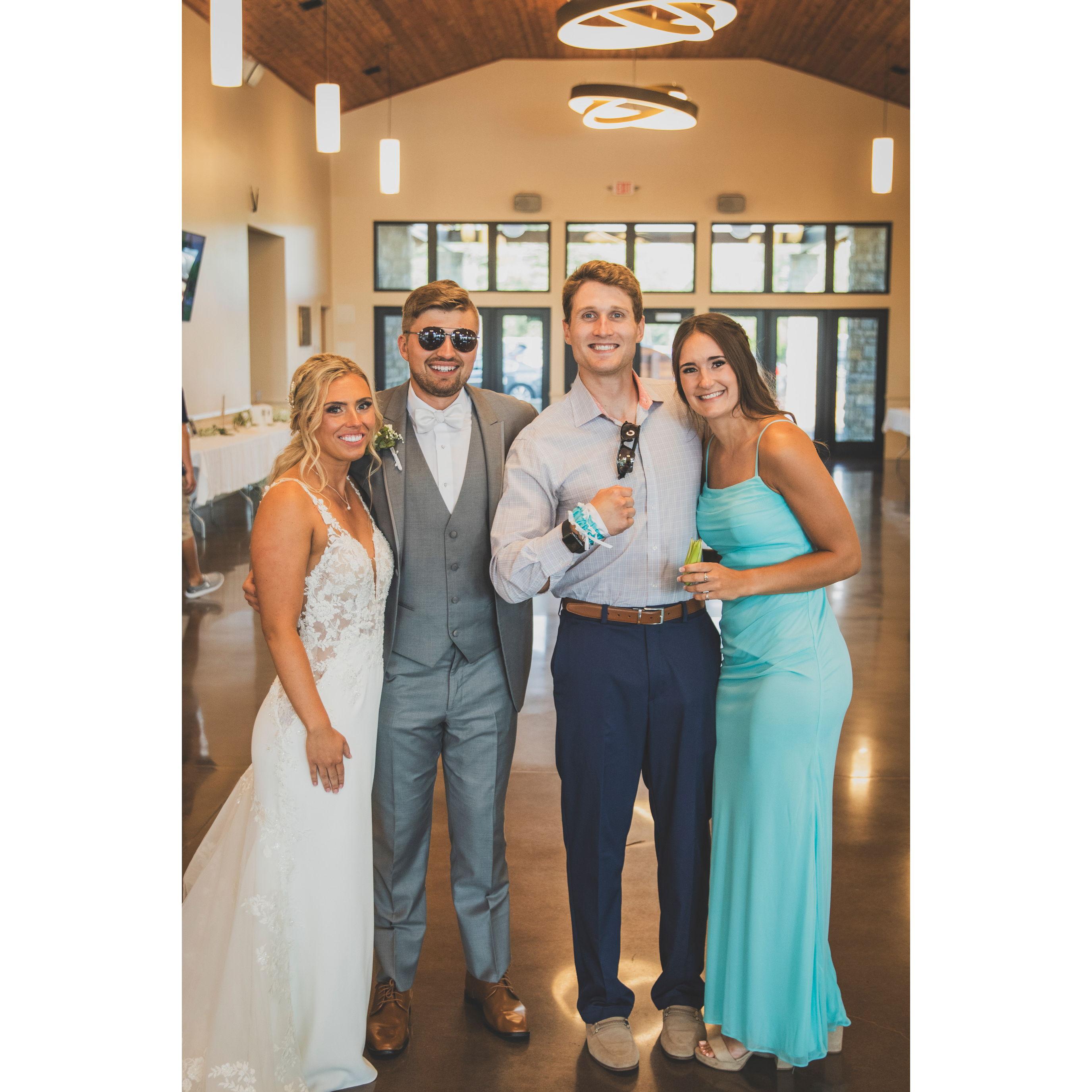 Wedding of Brittany and groomsman Kyle Norris. June, 2023.