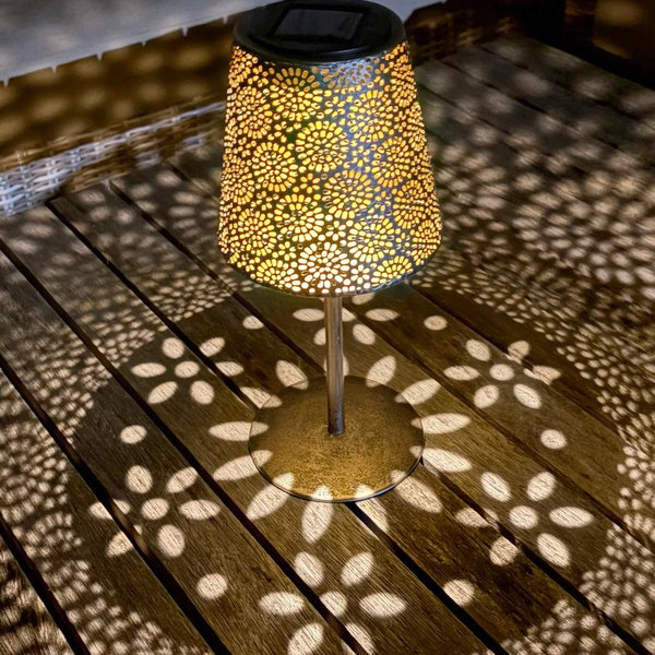 Little Solar Mandala Lamp - Bronze