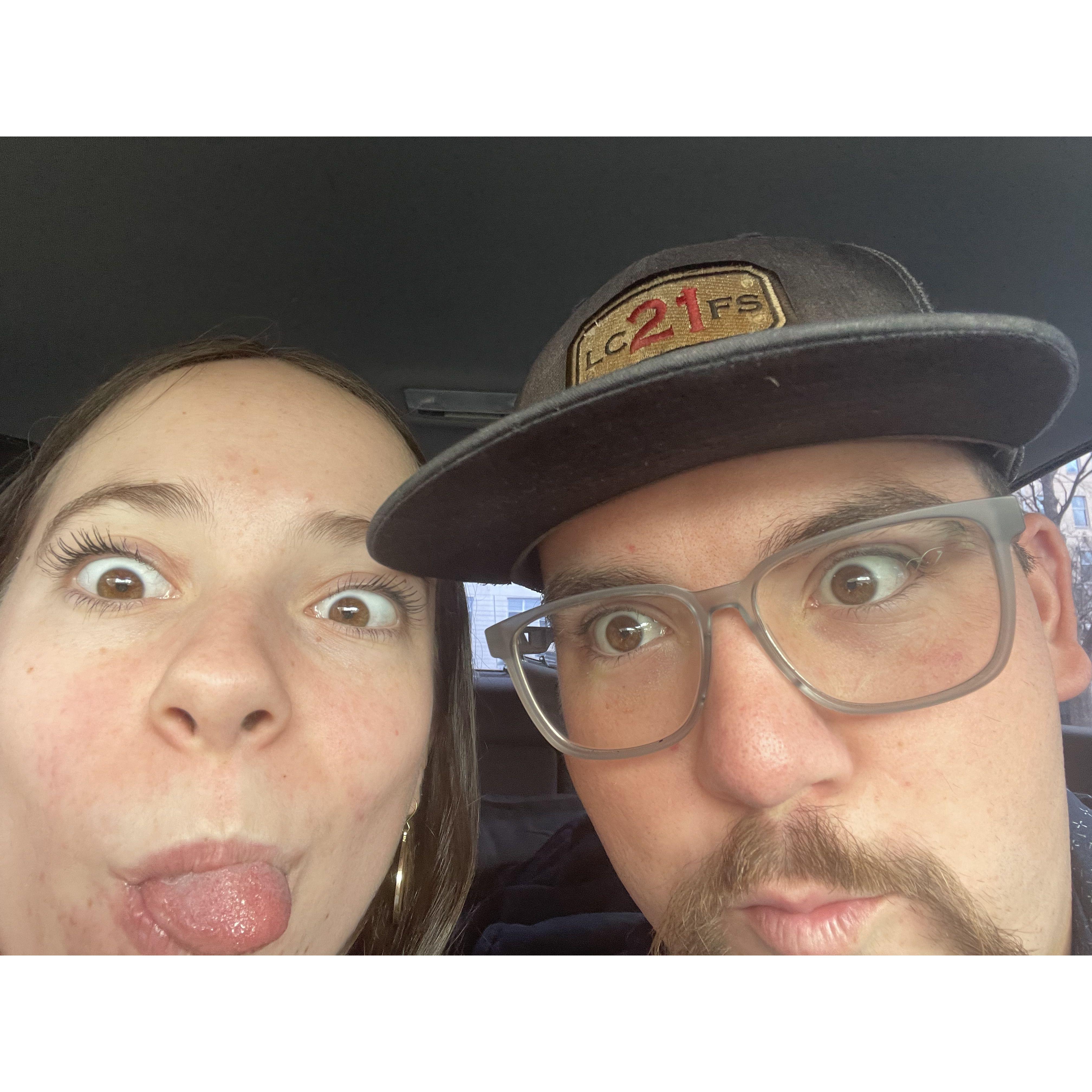 What's Ethan and Faith's wedding website without a silly picture?!