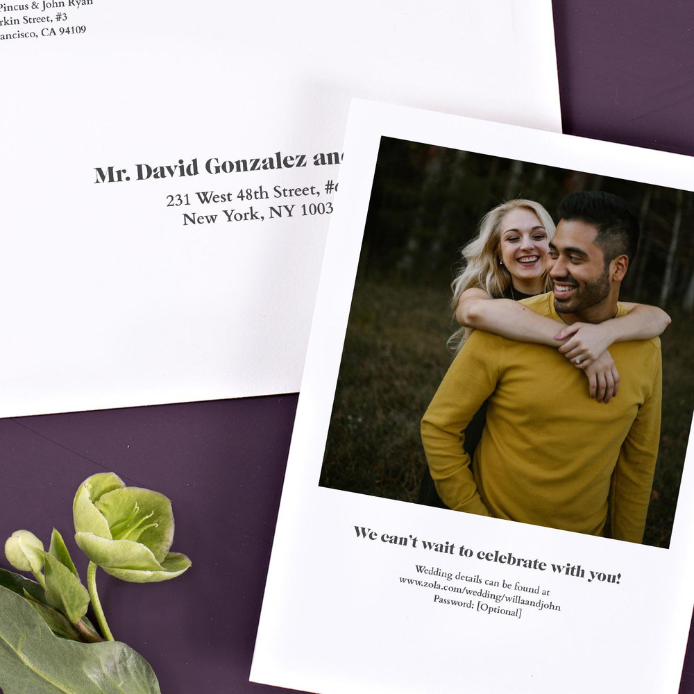 Sylvan Portrait | Ivory | Zola Wedding Invitations