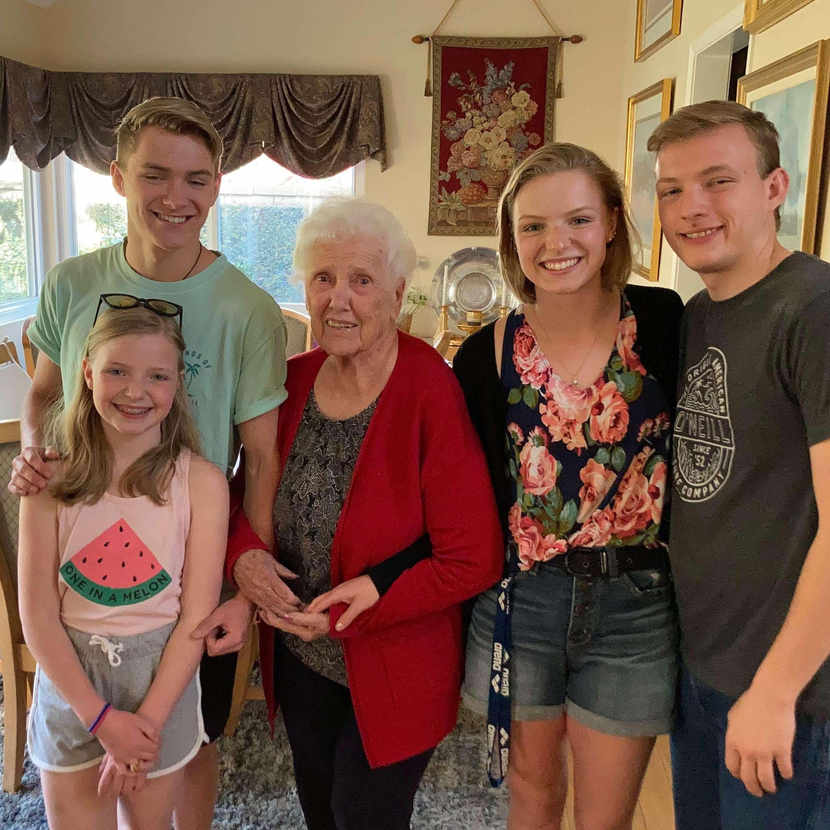 A California trip where Isaac got to meet Hannah's Great Grandma G.G.