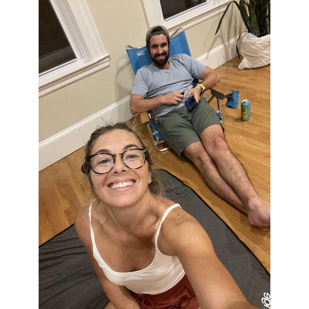 First night in Boston.