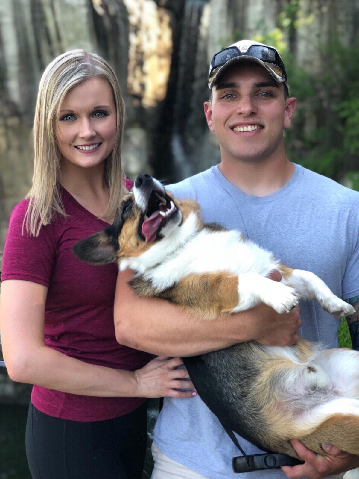 Charlie enjoyed the hiking at Rock City, TN 2018
