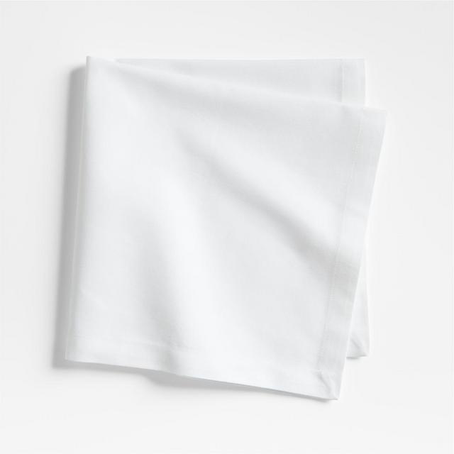 Aspen Crisp White Organic Cotton Napkin