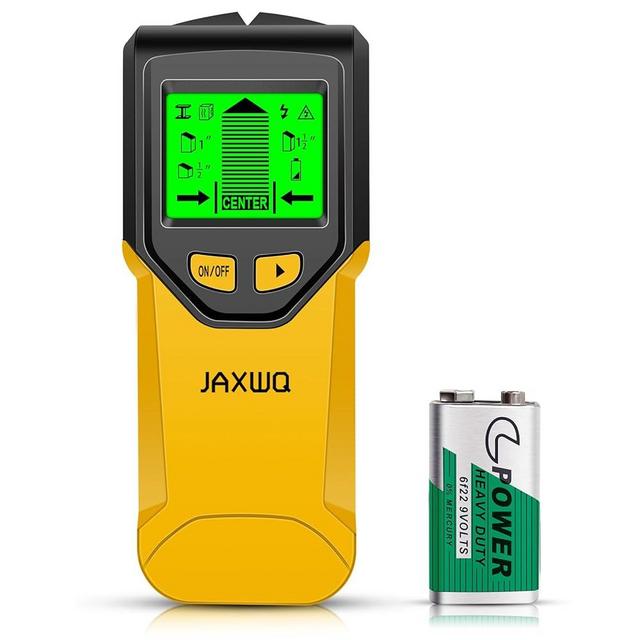 Stud Finder Wall Scanner, 5 in 1 Stud Detector with Smart Microprocessor Chip and LCD Display, Stud Sensor Beam Finders for Center and Edge of Wood AC Wire Joist Metal Pipe, Tool Gifts for Men Women