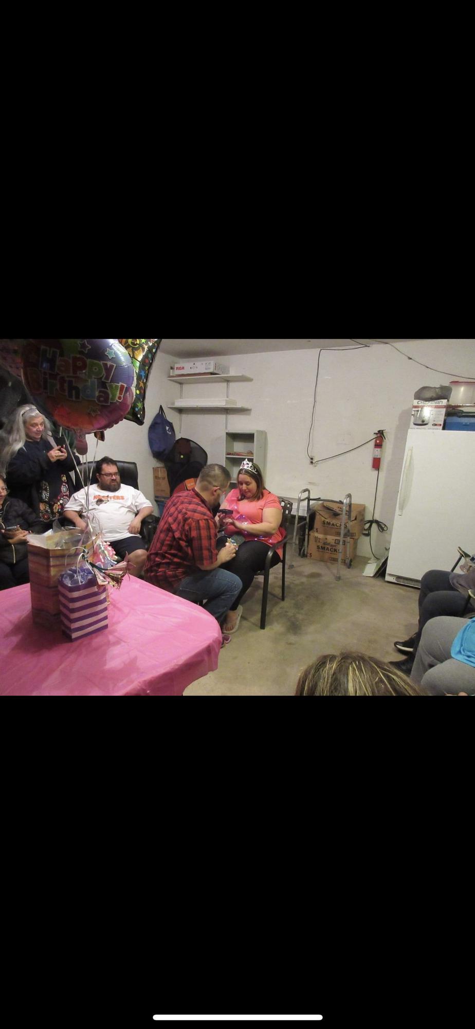 Tim proposing to me on my 29th birthday 04/22/2022!
