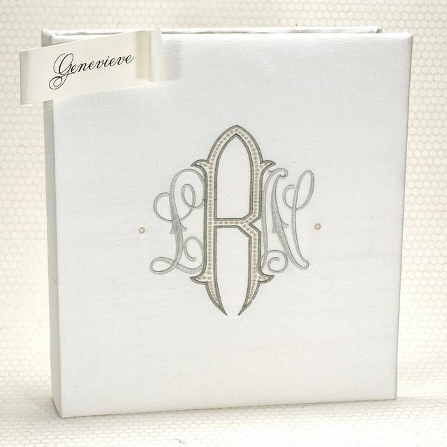 Gray Wedding Book - Classic Guest Book -...