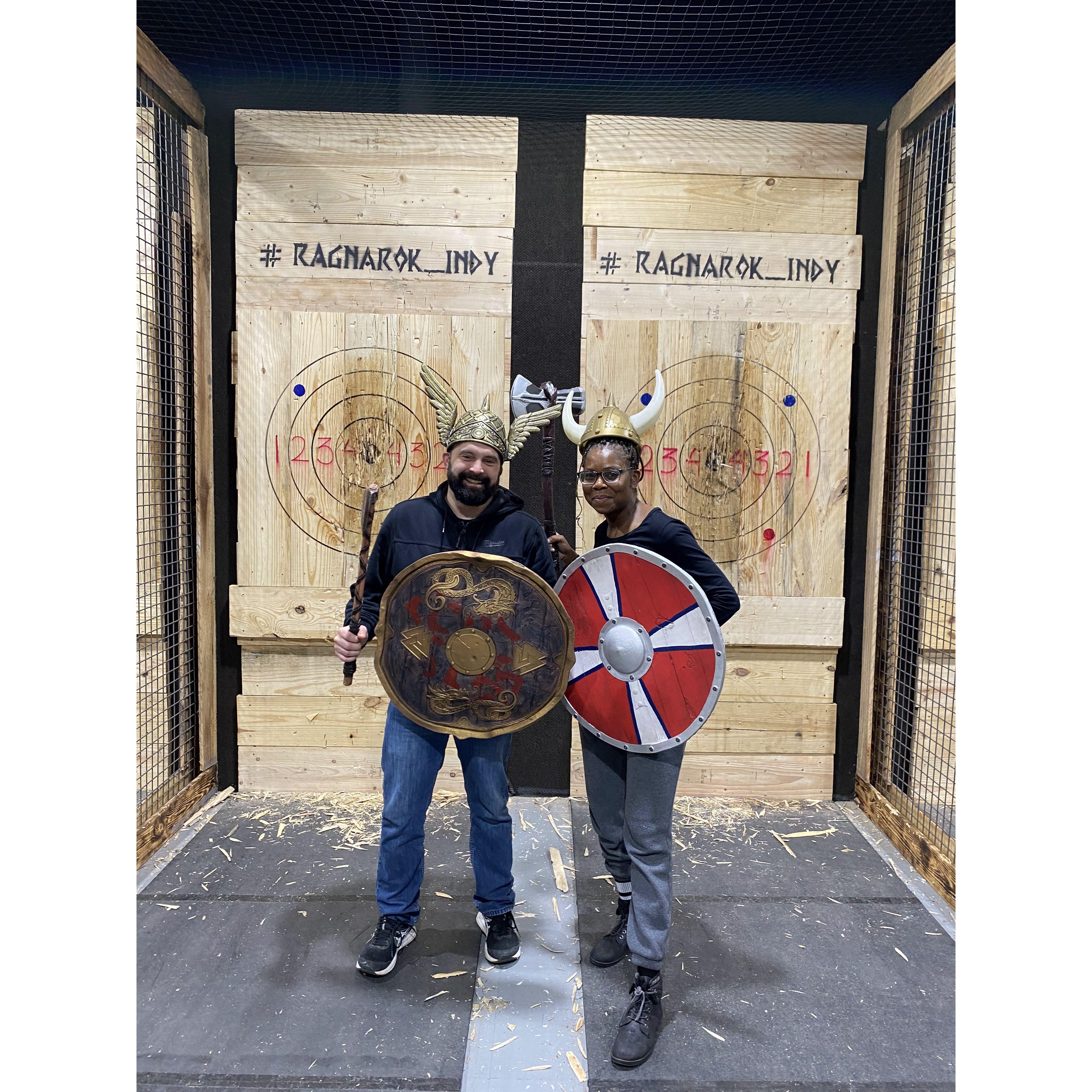 Date Night!  - Ax Throwing