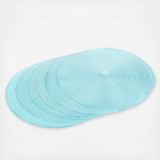Round Woven Placemat, Set of 6