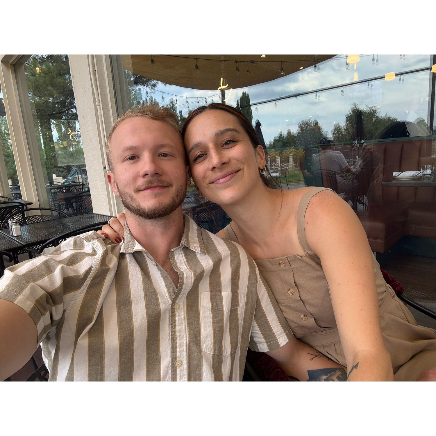Dinner right before he proposed!