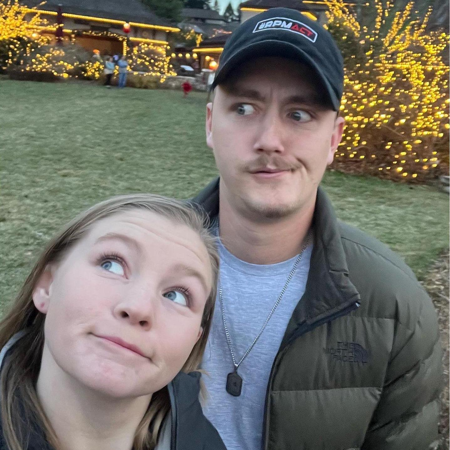 Being silly at Antler Hill Village.