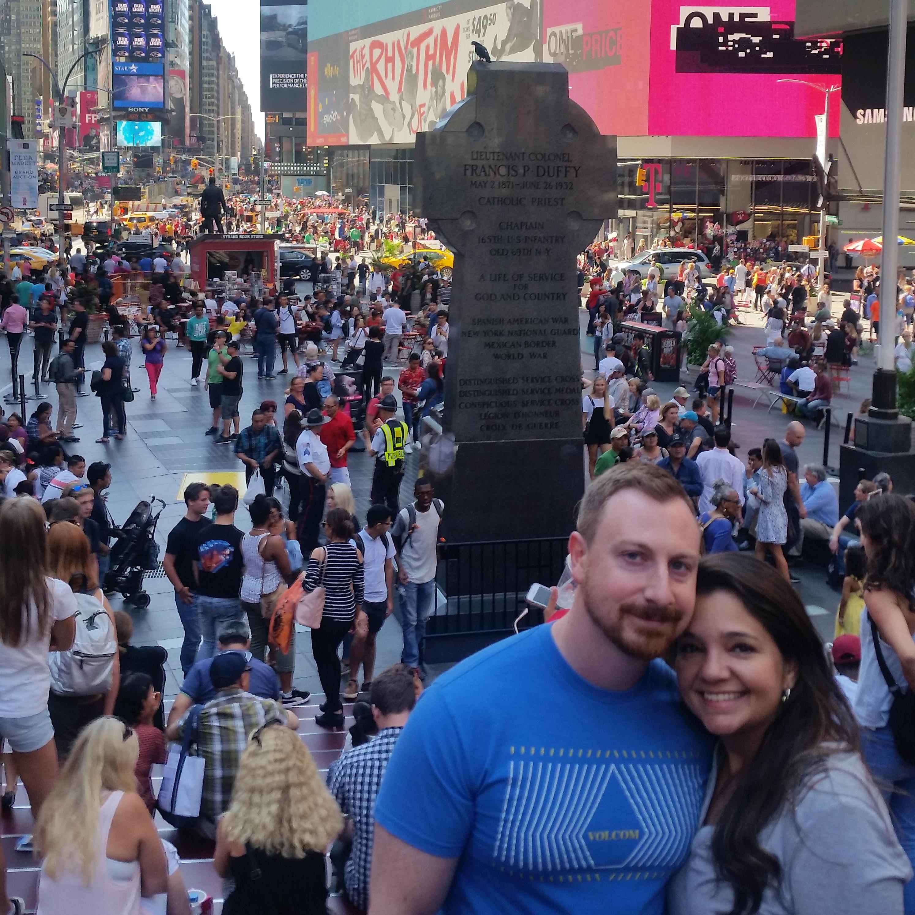 New York @ Time Square - September, 2016.  Vanessa's First (and unforgettable) time.