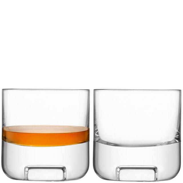 Cask 8oz Whisky Tumbler, Clear, Set of 2