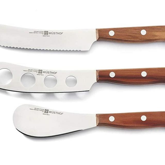 Wusthof 8843 Plum Wood Charcuterie Set, 3-Piece, Brown