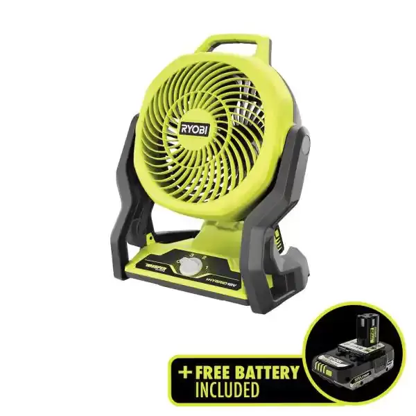 ONE+ 18V Cordless Hybrid 7-1/2 in. Fan with 2.0 Ah Lithium-Ion HIGH PERFORMANCE Battery