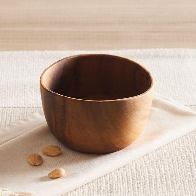 Organic Shaped Small Bowl, Acacia Wood, Each